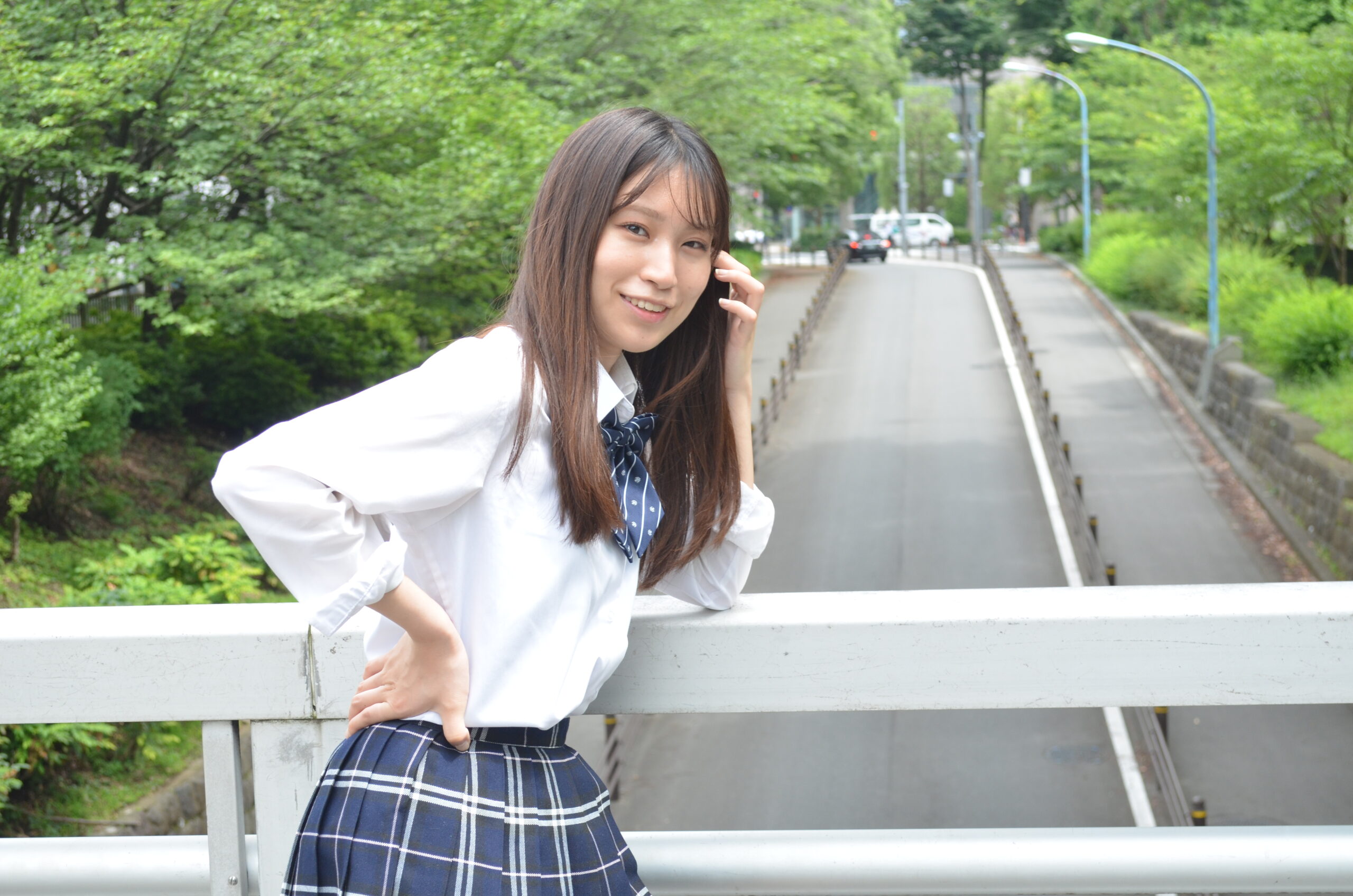 制服　ポートレート 千早ちゃん制服ポートレート撮影 新宿中央公園編 ２ 公園小橋編 | アシリカ（あしにゃん）ブログ